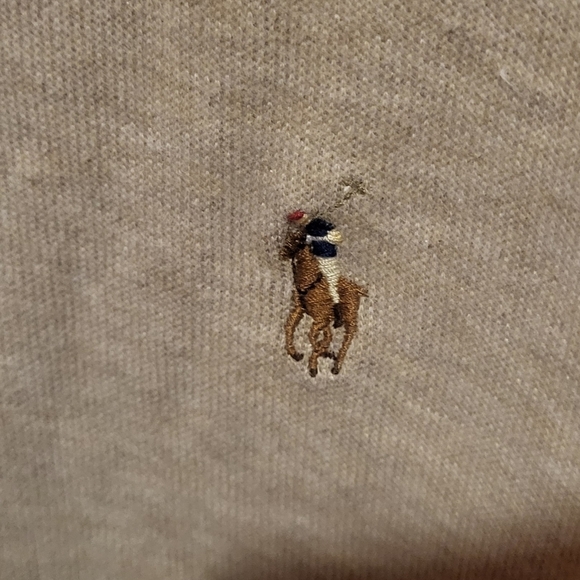 Polo Ralph Lauren Estate Rib Quarter Zip Sweater Tan Beige Size XXL - Picture 3 of 7